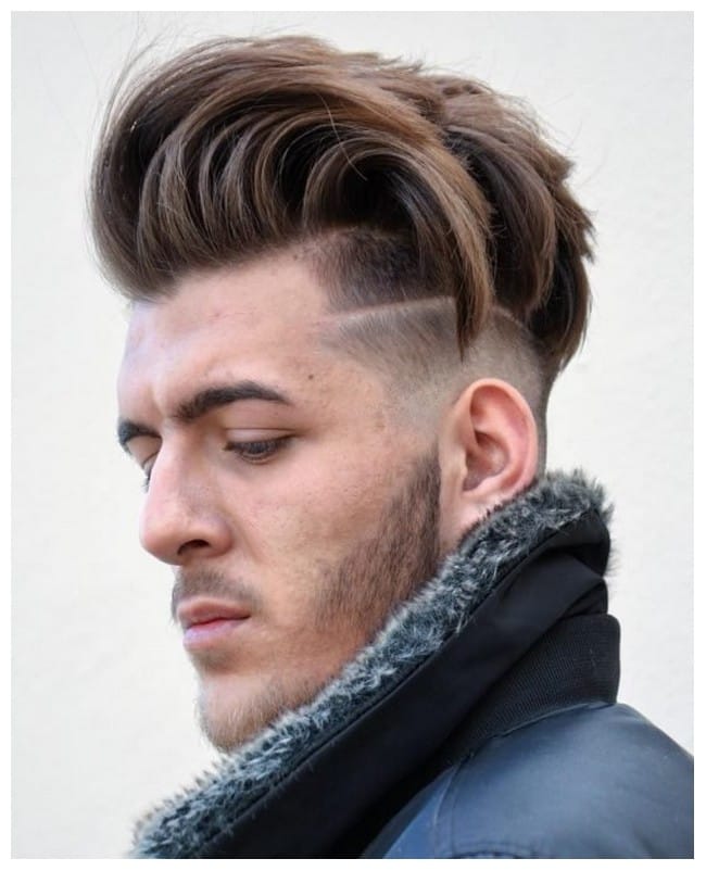 fashionable men's haircut