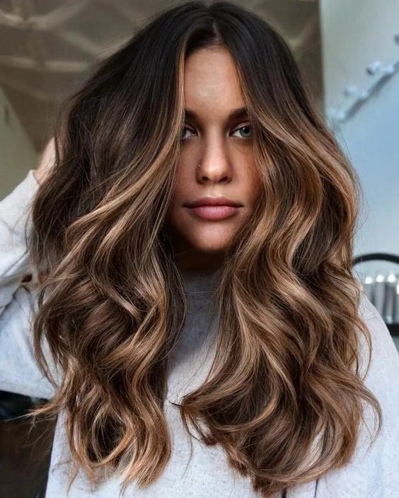 honey-balayage-on-long-copper-hair-half-wave-with-center-parting-1259318-3759139