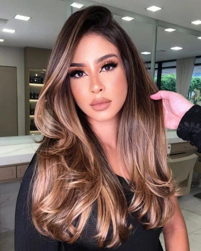 honey-balayage-on-long-slightly-wavy-hair-with-brown-highlights-3205224-2638780