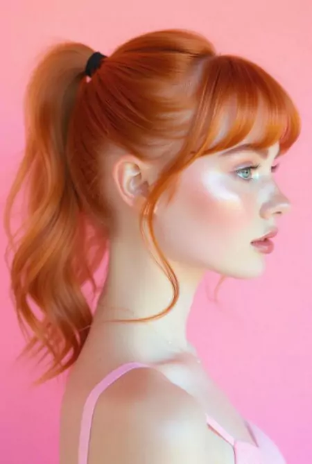 bubble-ponytail-vibrant-ginger-hair-color-3599278